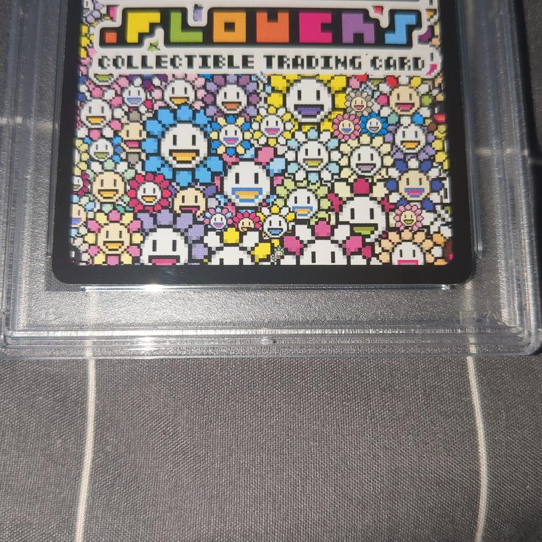 【PSA9】めまいを起こす背景 (英語/UR) 108フラワーズ　村上隆