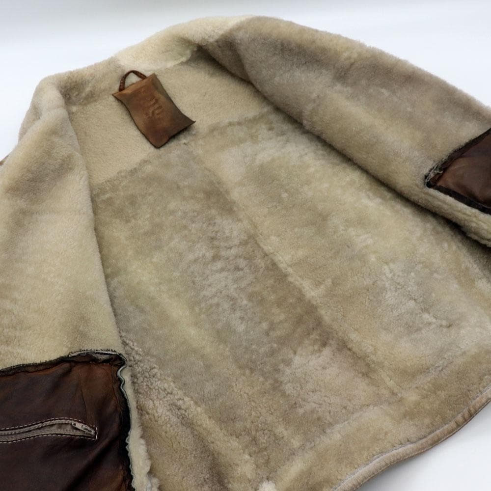 超レア GMS-75 ジモス イタリア製 リアルムートンライダースジャケット