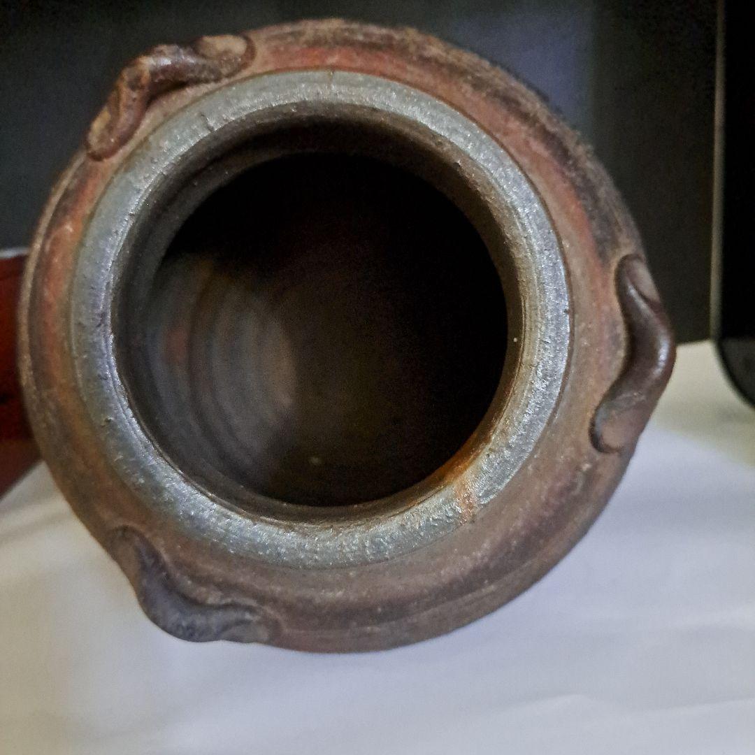 KaZe3456様専用 茶道道 桃山時代 古備前焼 茶壺 3耳壺 三角刻印