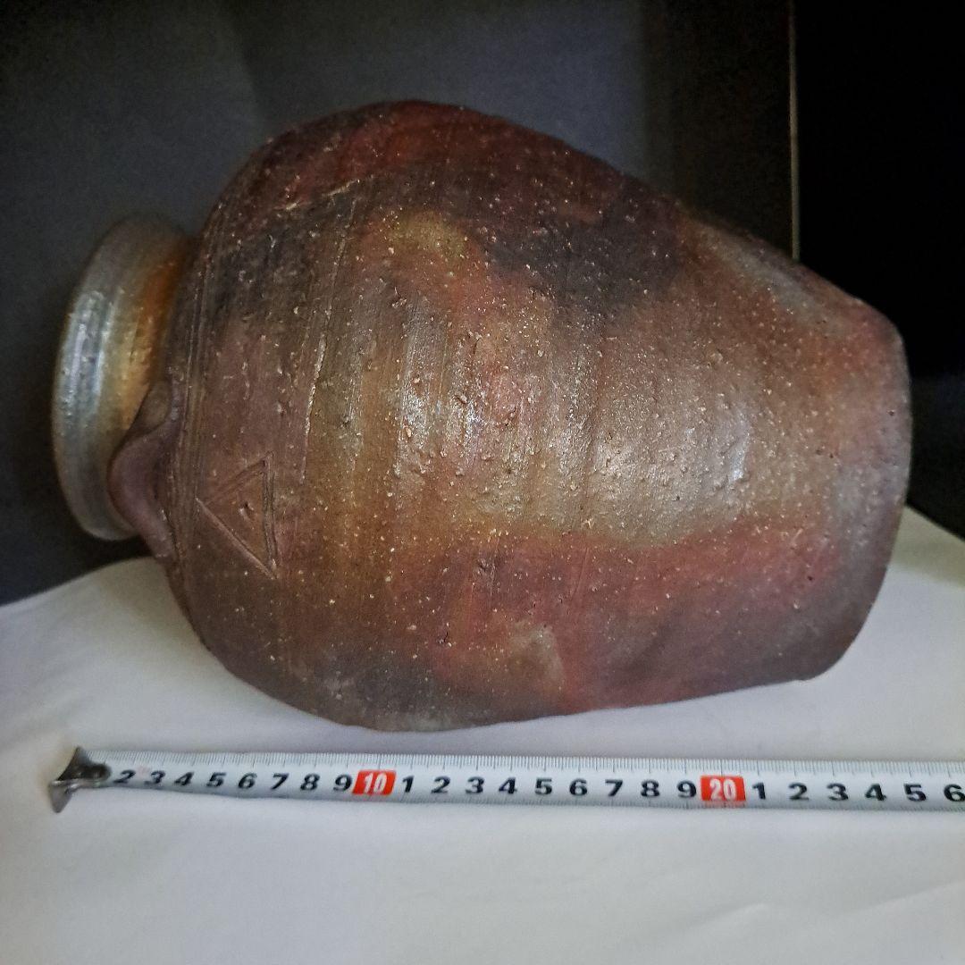 KaZe3456様専用 茶道道 桃山時代 古備前焼 茶壺 3耳壺 三角刻印