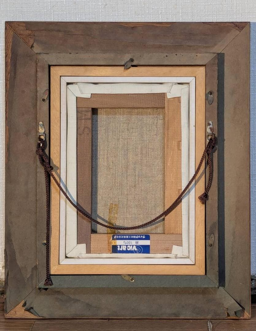 真作】絵画 油彩SM やさしき花々 印象派風 小品 美しい色彩アート X164