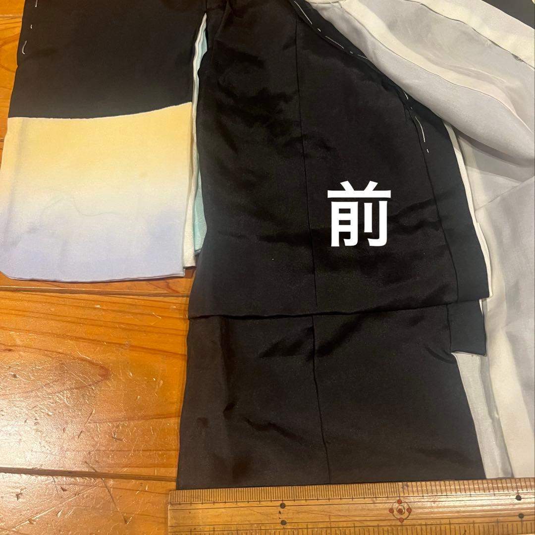 市松人形の着物（男の子）正絹 市松人形尺ニ用着物五つ紋 市松人形着物