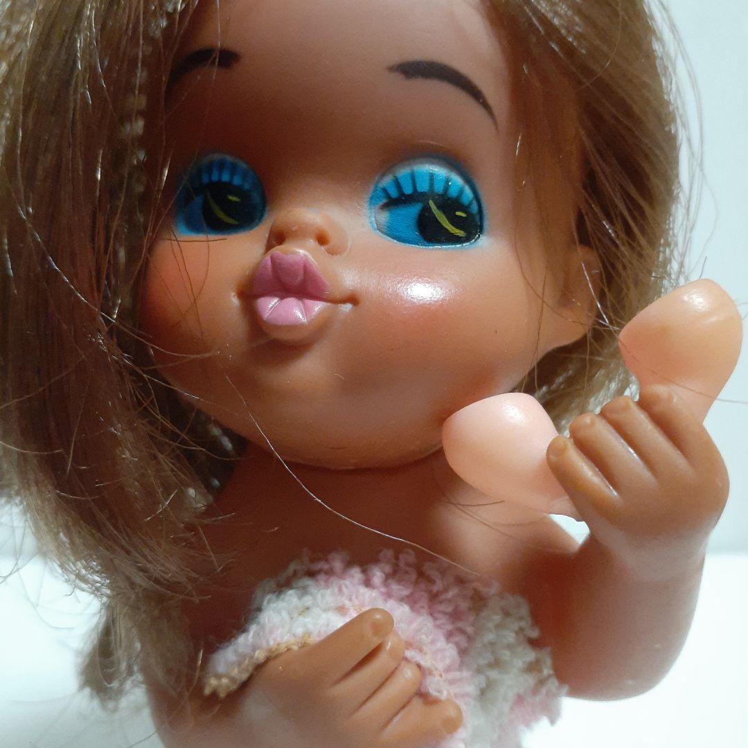 ビンテージ昭和レトロ 当時物 日本製 セクシーガール ソフビ人形