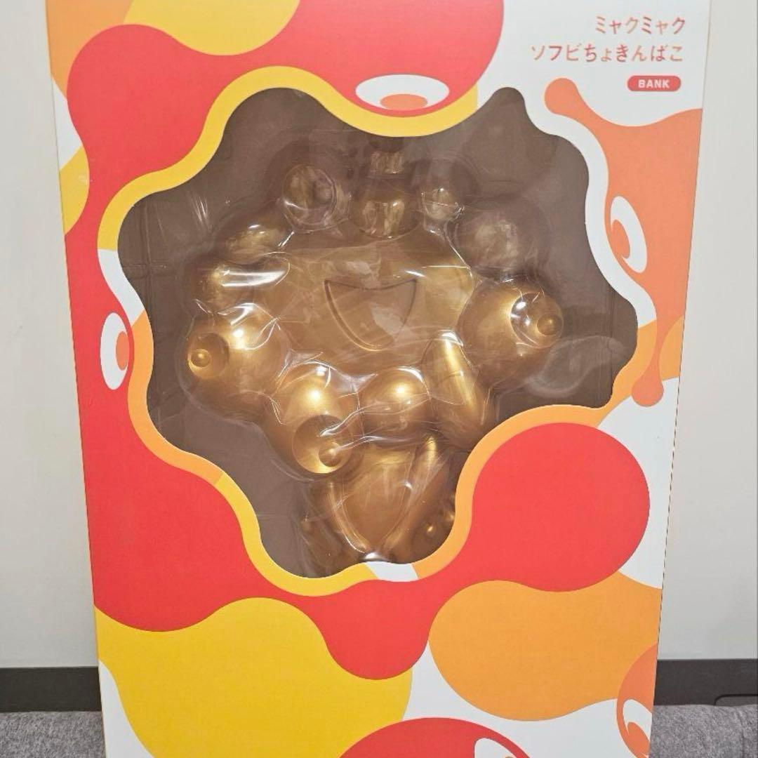 EXPO2025 万博 ミャクミャク ソフビ貯金箱 ゴールド