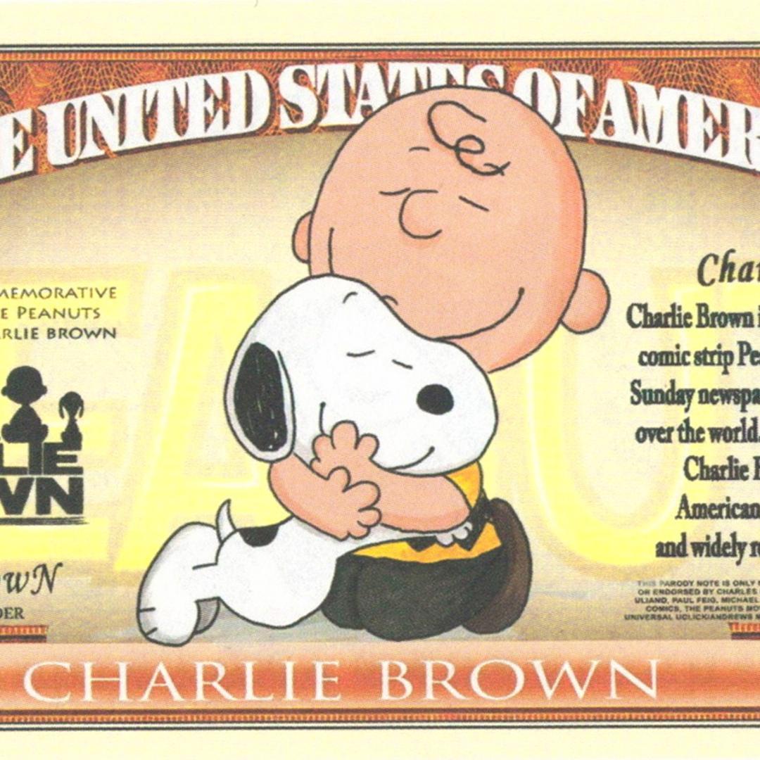 【スヌーピー】チャーリー・ブラウン　ノベルティ　ドル紙幣