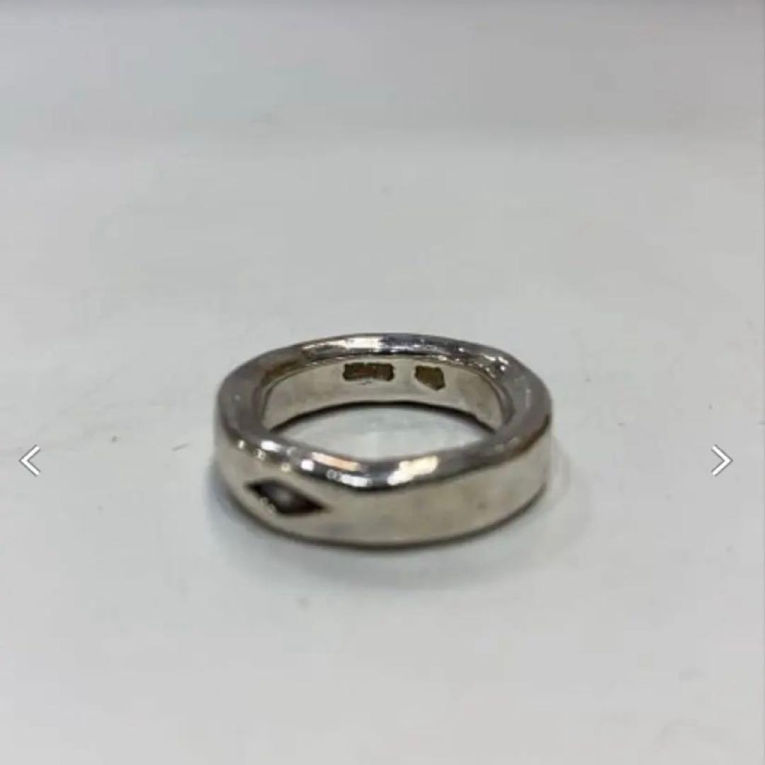 市松 シルバーリング10号