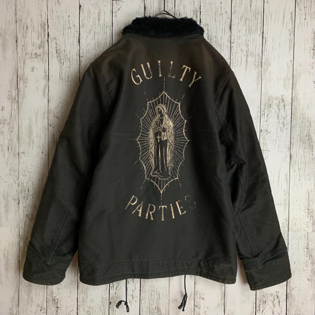 【激レア】ワコマリア☆マリアバックロゴ裏地ボア肉厚デッキジャケット/2918.