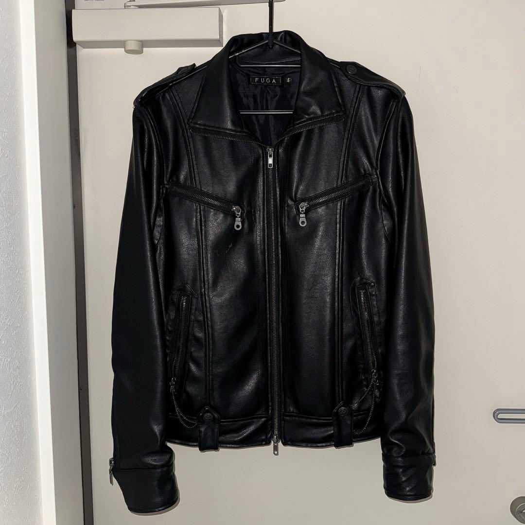 archive FUGA black leather Jacket vkei - メルカリ