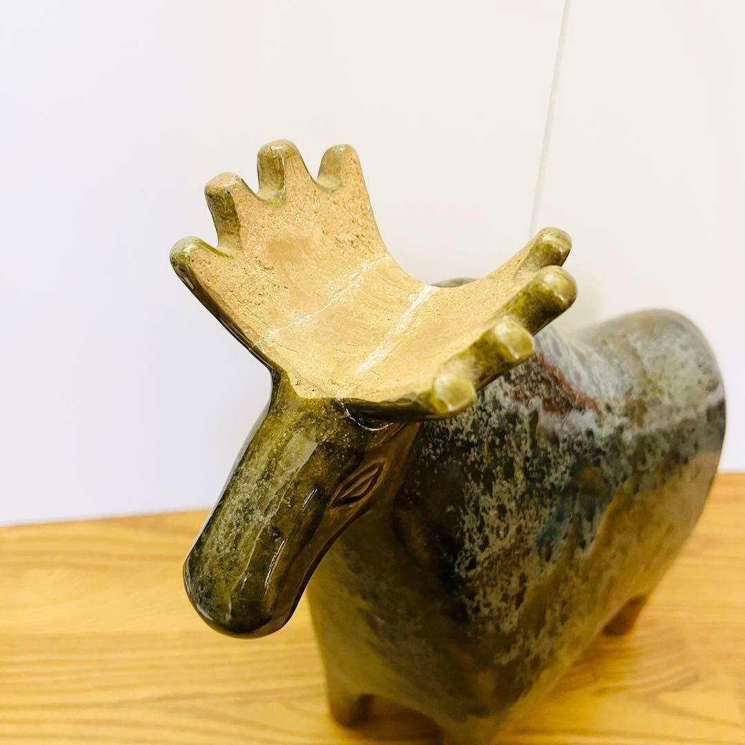 リサラーソン/STORA ZOO/ヘラジカ】北欧/大きな動物園/修復済