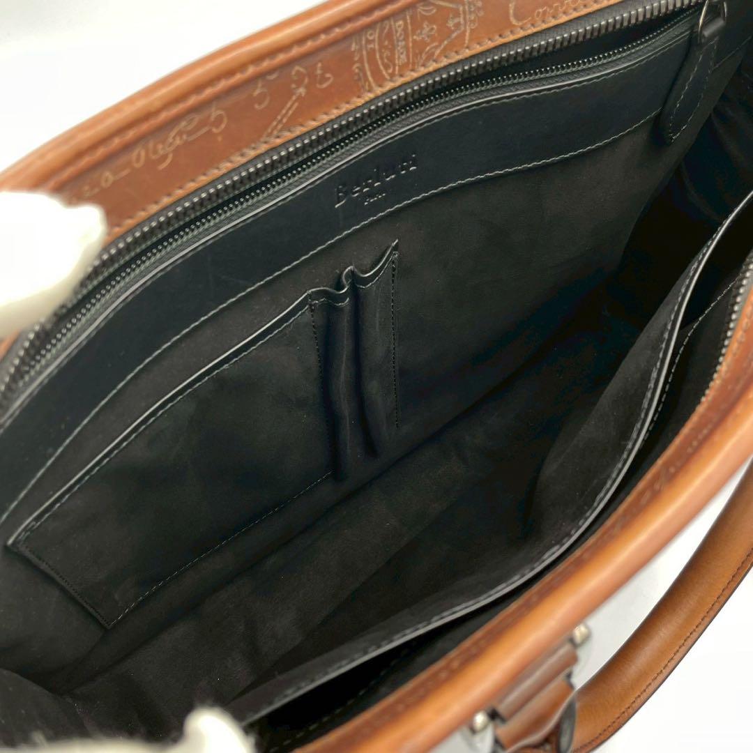 【ベルルッティ】 アンジュール カリグラフィ ブラウン★ビジネスバッグ