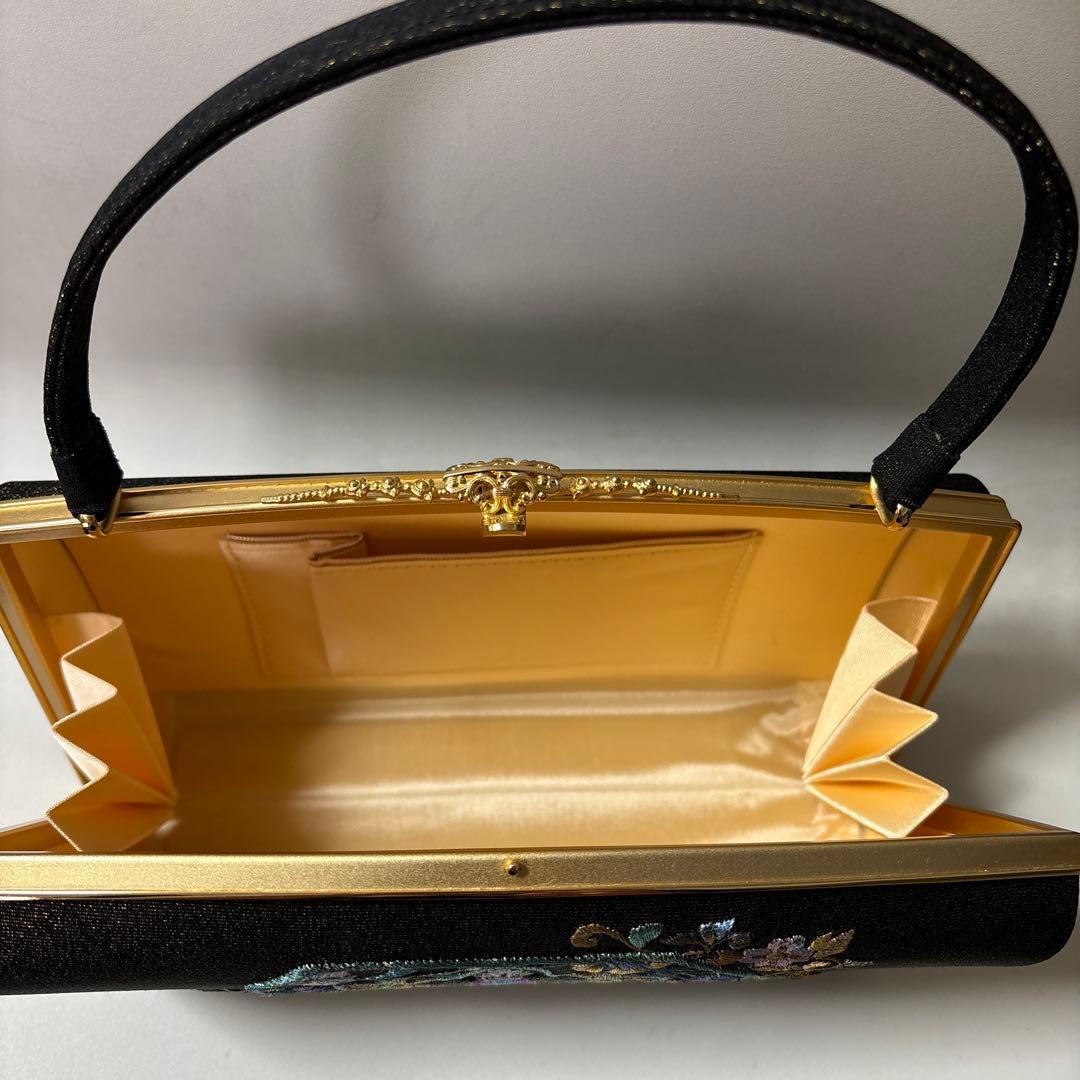 名門【逸品】長艸刺繍　手刺繍　和装バッグ　作家物