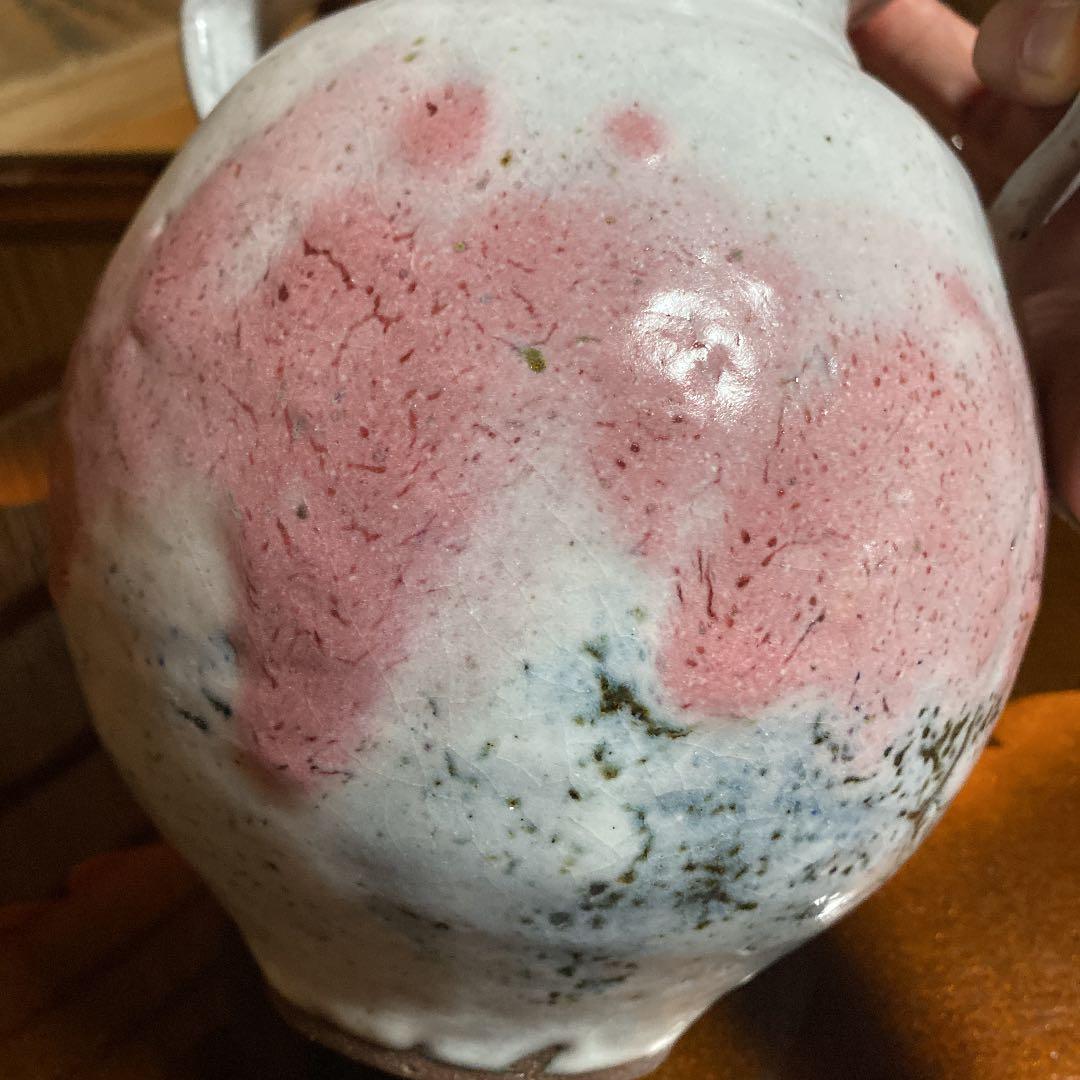 花瓶 漆彩陶器 下川真紀朗