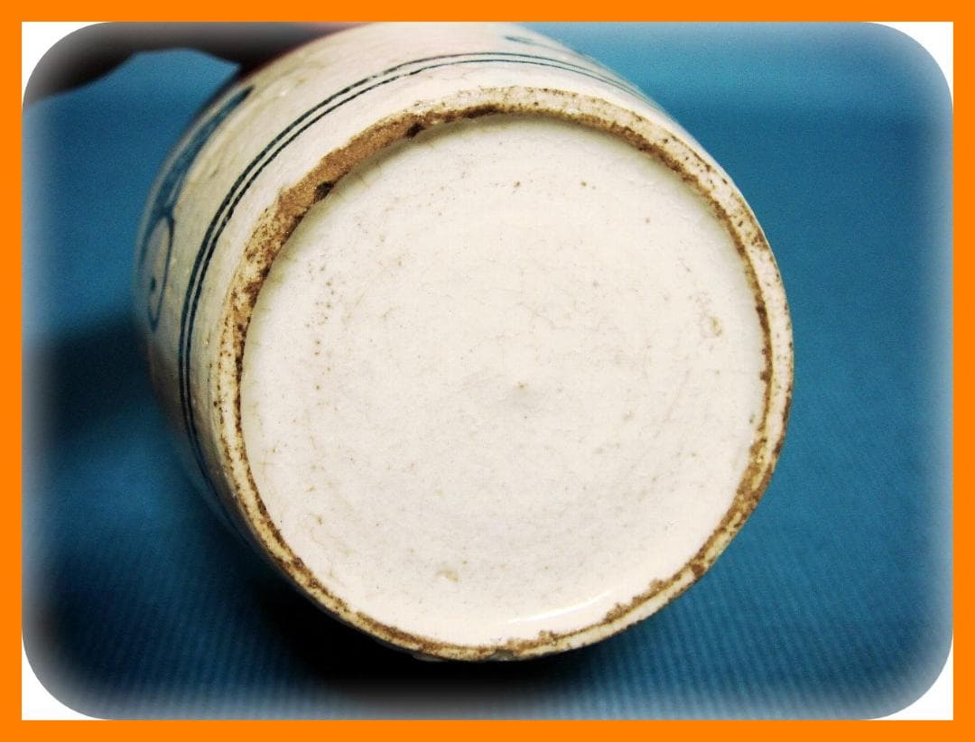 403『染付 銀杏 蕎麦猪口』 /骨董品 古美術 アンティーク 古玩