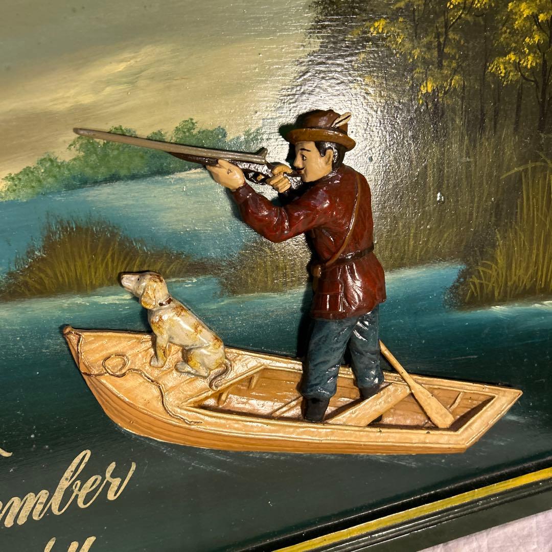 アンティーク ハンティング シーズン 看板 雑貨 フレーム 木製 ヴィンテー