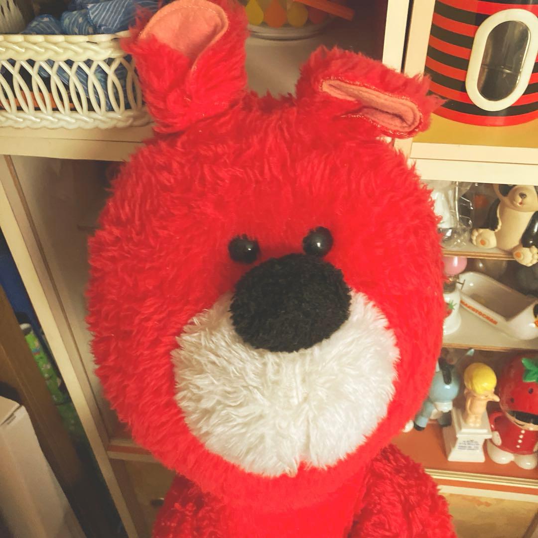 昭和レトロ レトロポップ クマちゃん ぬいぐるみ クマ 赤いクマ ベロ出し 希少