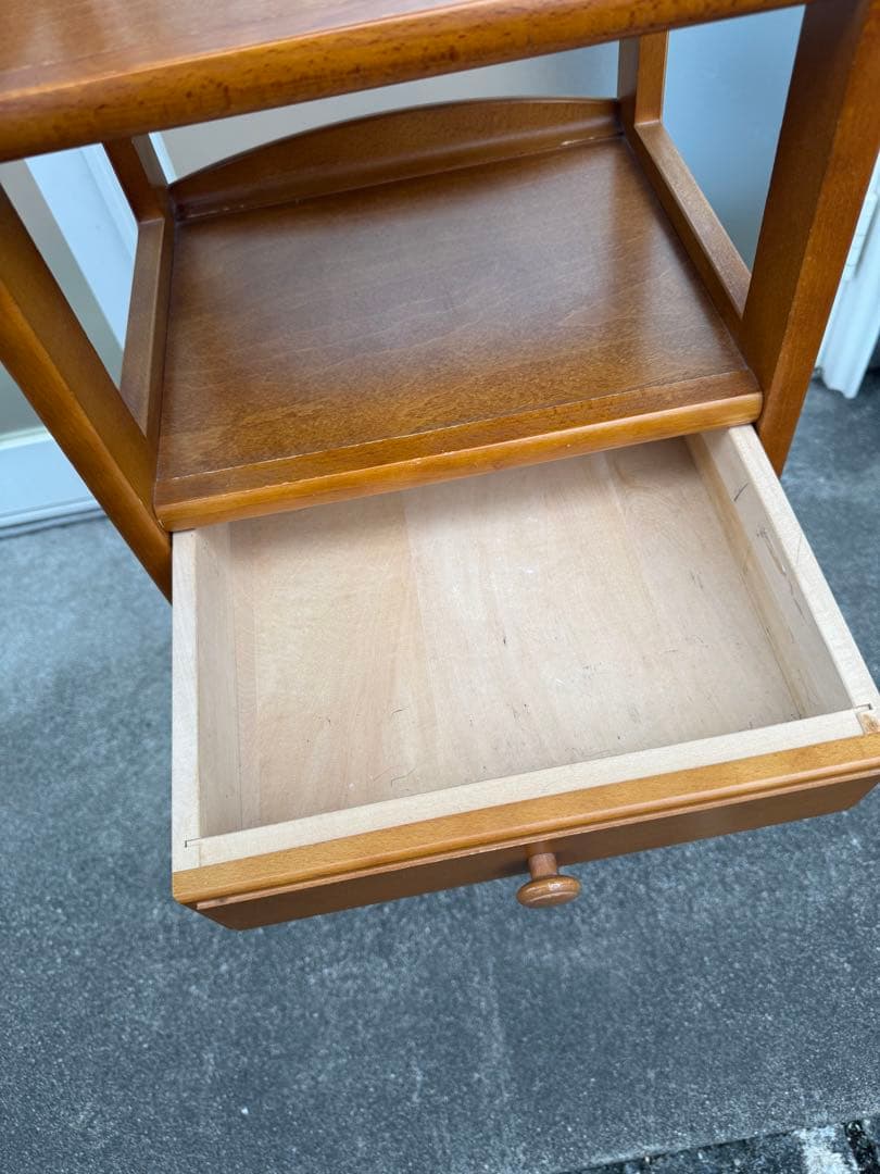 カリモク 木製 棚 キャビネット 引き出し アンティーク レトロ