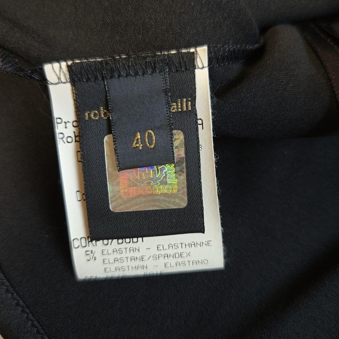 roberto cavalli 黒 レース 40 イタリア製