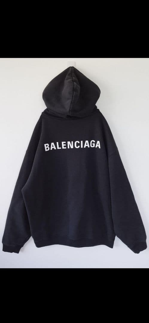 BALENCIAGA　バレンシアガ　フロントバックプリントパーカー