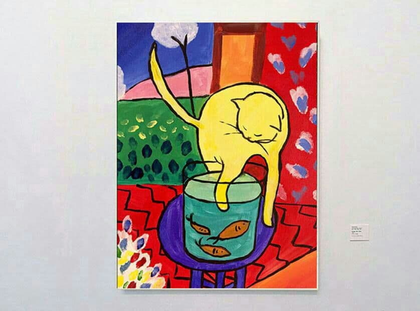 個人絵画 個人が手作りで絵を模造する レトロな油絵 創意絵画