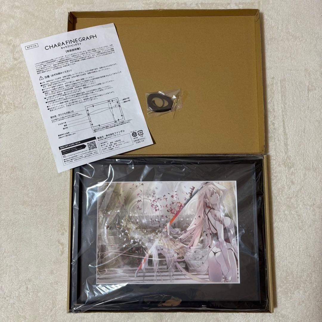 【新品】推しちゃれ 化物語 くじ A賞 額装高精細複製画 キャラファイングラフ