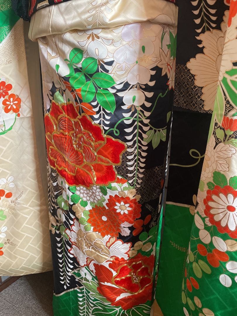 振袖古典柄6点セット大柄花紋様