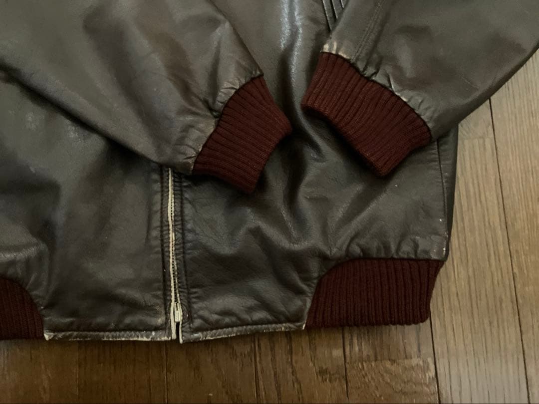 超希少‼︎ 60s70s ボンバー レザージャケット『傷だらけの天使』 （乾