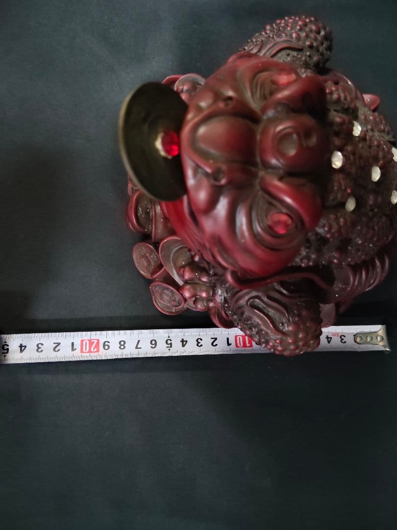 特大・重量4.3kg】風水 銭蛙（ぜにがえる） 三本脚の蛙