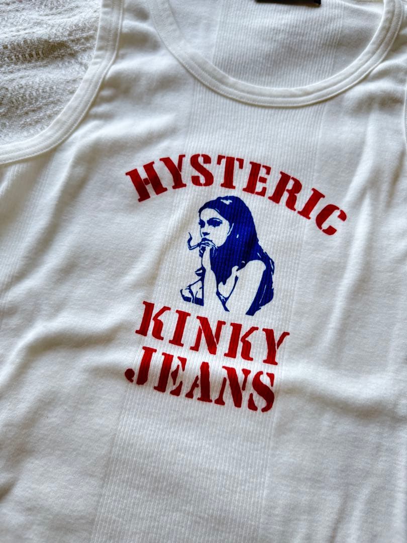 HYSTERIC GLAMOUR HYS KINKY JEANS タンクトップ白