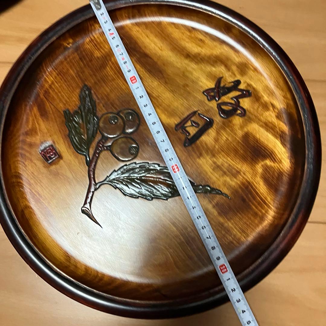 烏城彫　盆　鏡　5点セット