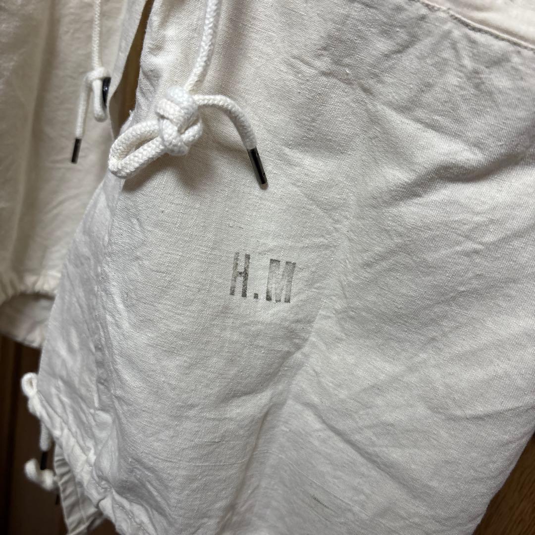 23SS OUTILヴィンテージベッドリネン モッズコートsize2