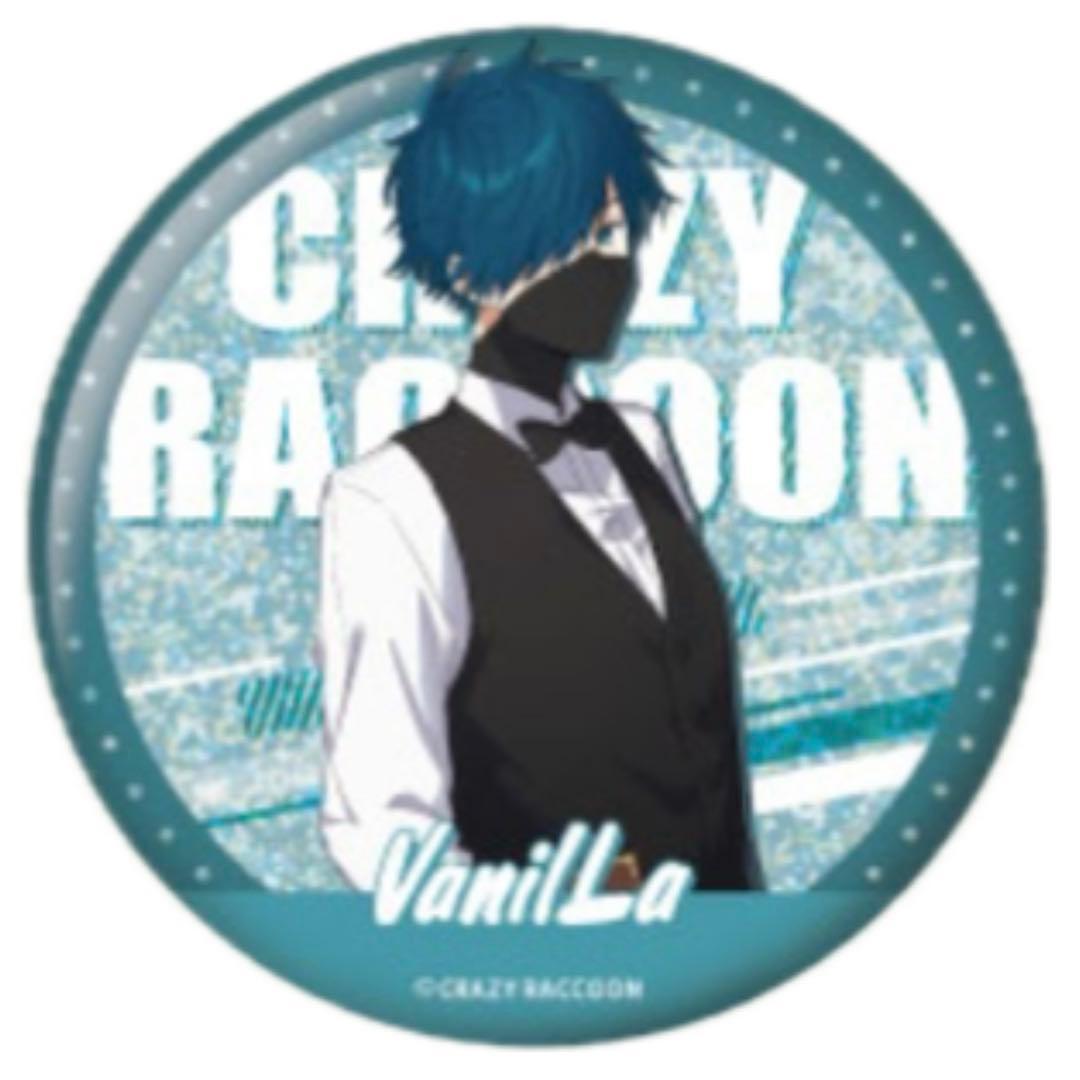 crazy raccoon ホログラム缶バッジ vanilla gigo バニラ