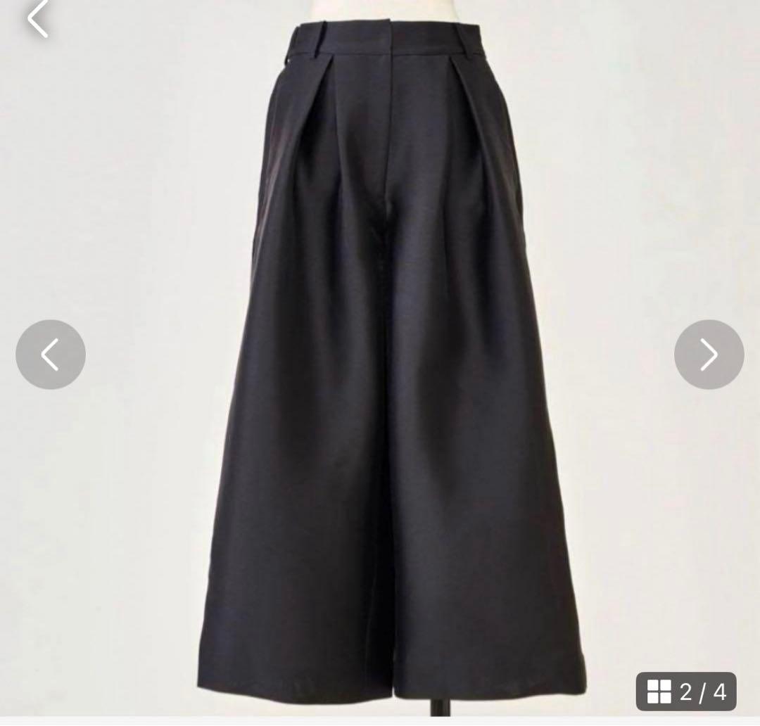 新品heve サテンフレアガウチョパンツ362024AW