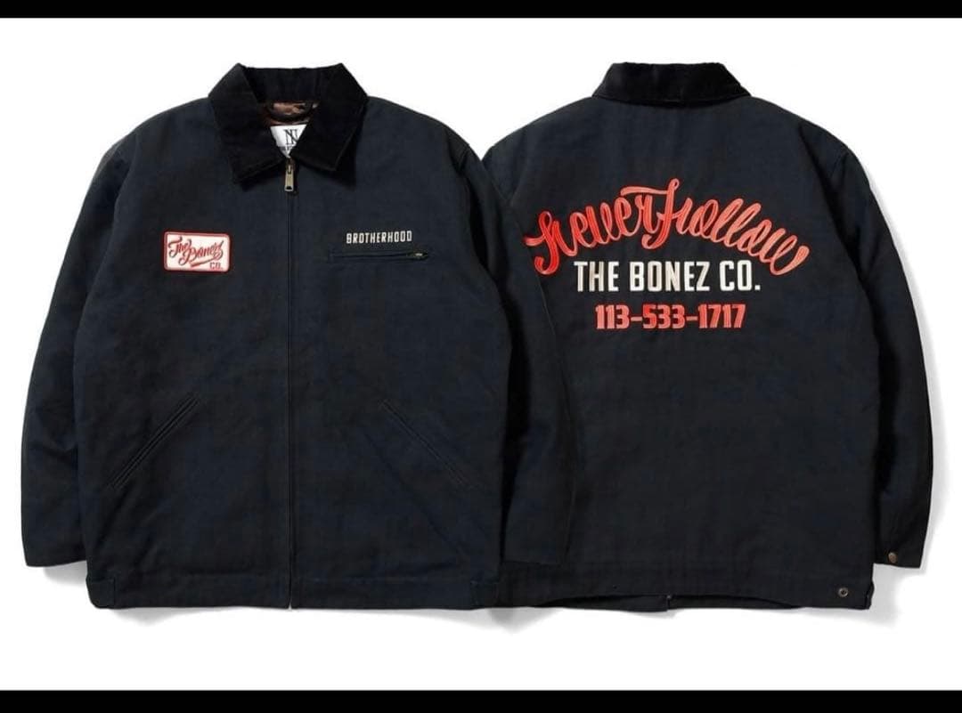 the bonez ダックジャケット 黒　受注生産 ザボーンズ　サイズL