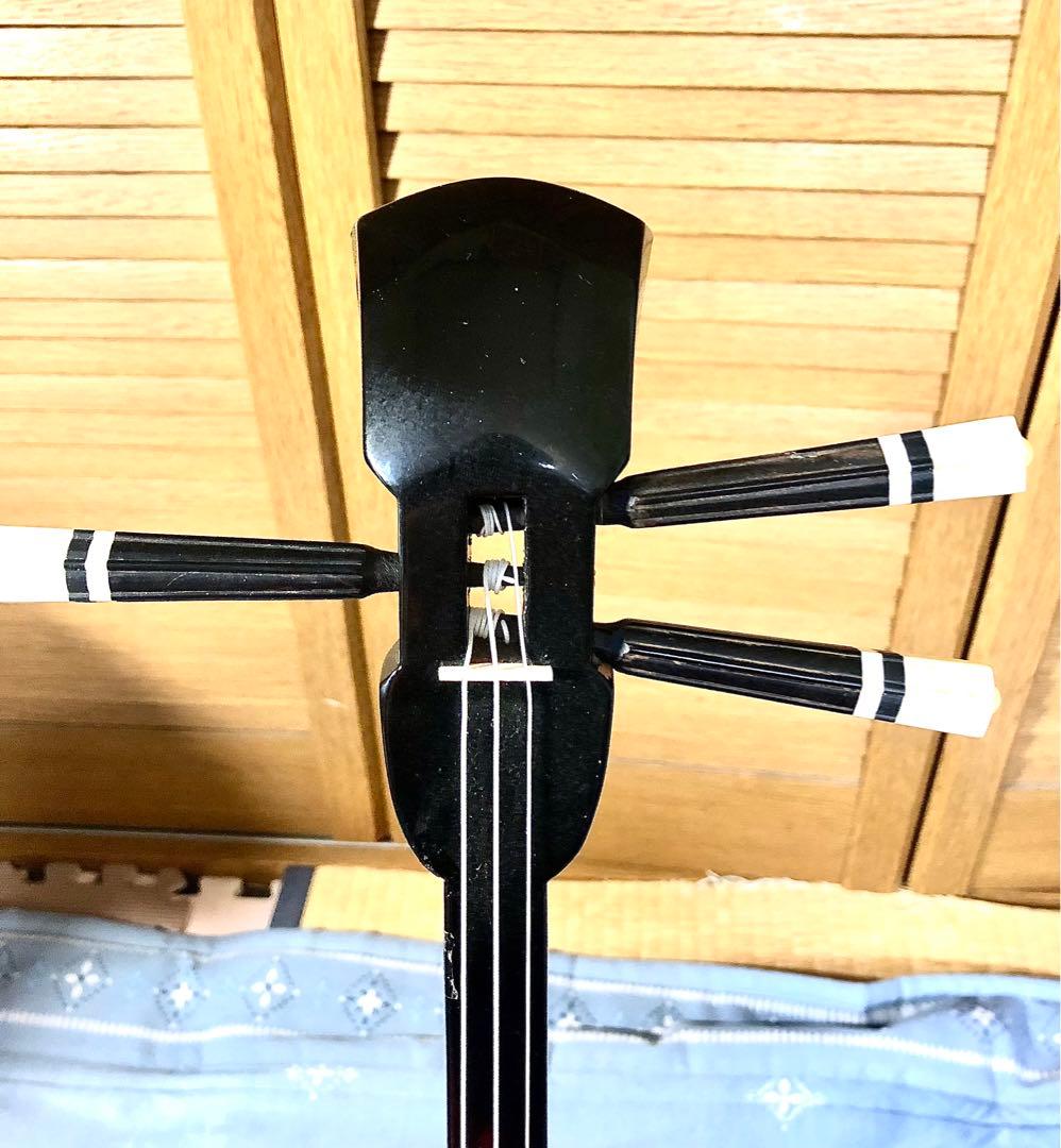 美品】初心者向け三線本体、ハードケース付き（ハードケース金具一部にサビ