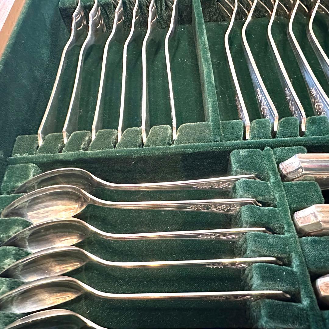 銀製SILVER950 3355gWAKOカトラリー83点セット