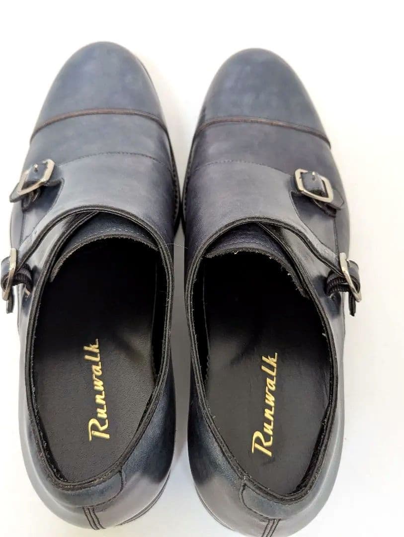 未使用品級　ASICS Runwalk ダブルモンクシューズ 25EEE