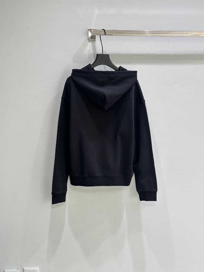 Maison Margiela 黒い数字プリントフード付きパーカー