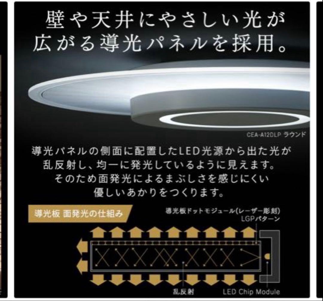 IRIS OHYAMA PANEL LIGHT シーリングライト　8畳 ラウンド