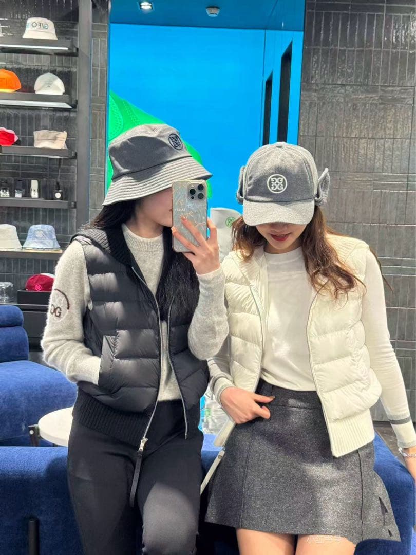 【黒M】G/FORE ジーフォア ゴルフ レディース ダウンベスト