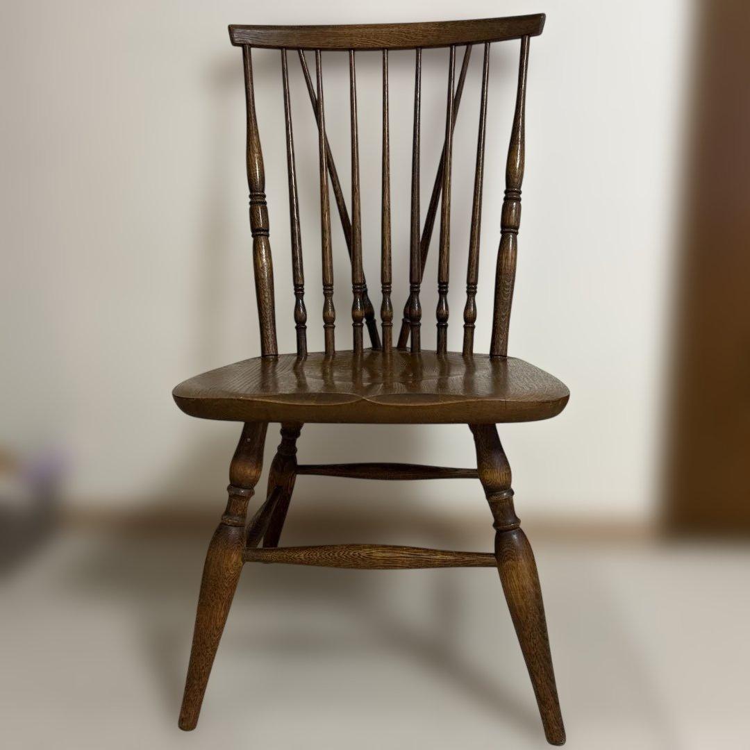 飛騨産業☆ヒダサンギョウ　キツツキマーク☆ウィンザーチェアー 木製 ヴィンテージ 通販家具・インテリア - 飛騨産業/キツツキマーク