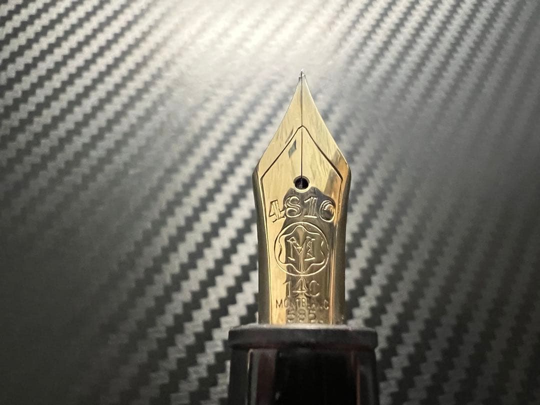 1980年代 モンブラン 146 14C 全金 EF 万年筆