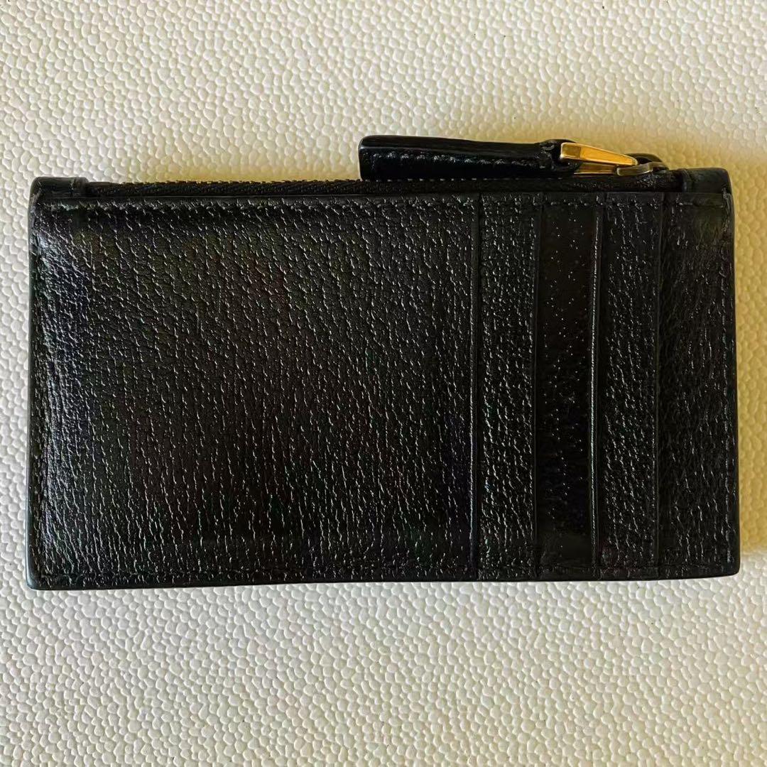 GUCCI ブラック シェリーライン &カードケース フラグメントケース❣️