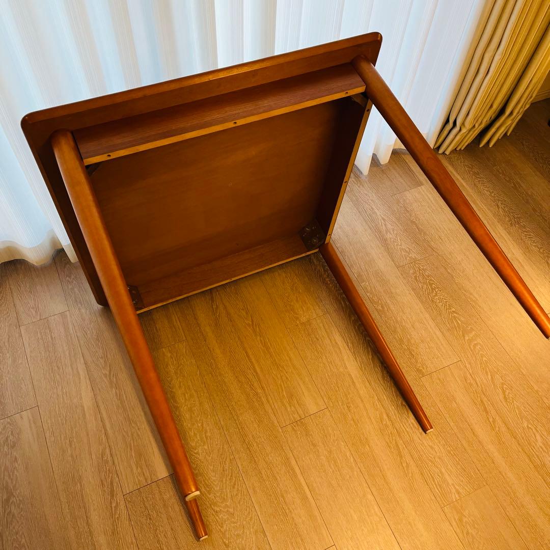 NOCE ブラウン 木製 正方形 ダイニングテーブル