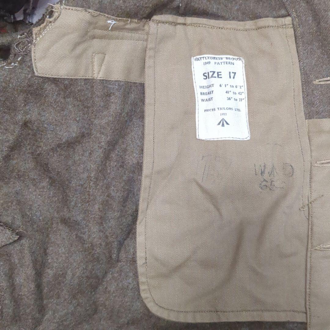 実物美品】イギリス軍P49バトルドレス1952 - メルカリ