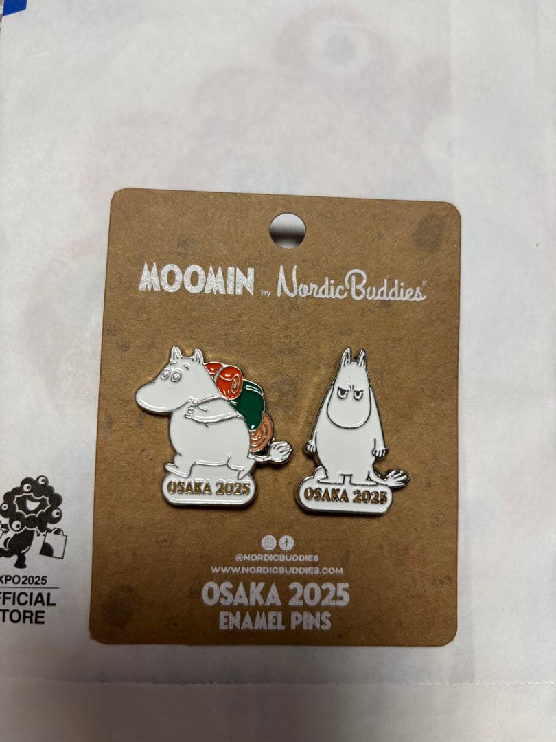 ムーミン ピンバッジ 大阪関西万博 2025 北欧館 限定 2個セット
