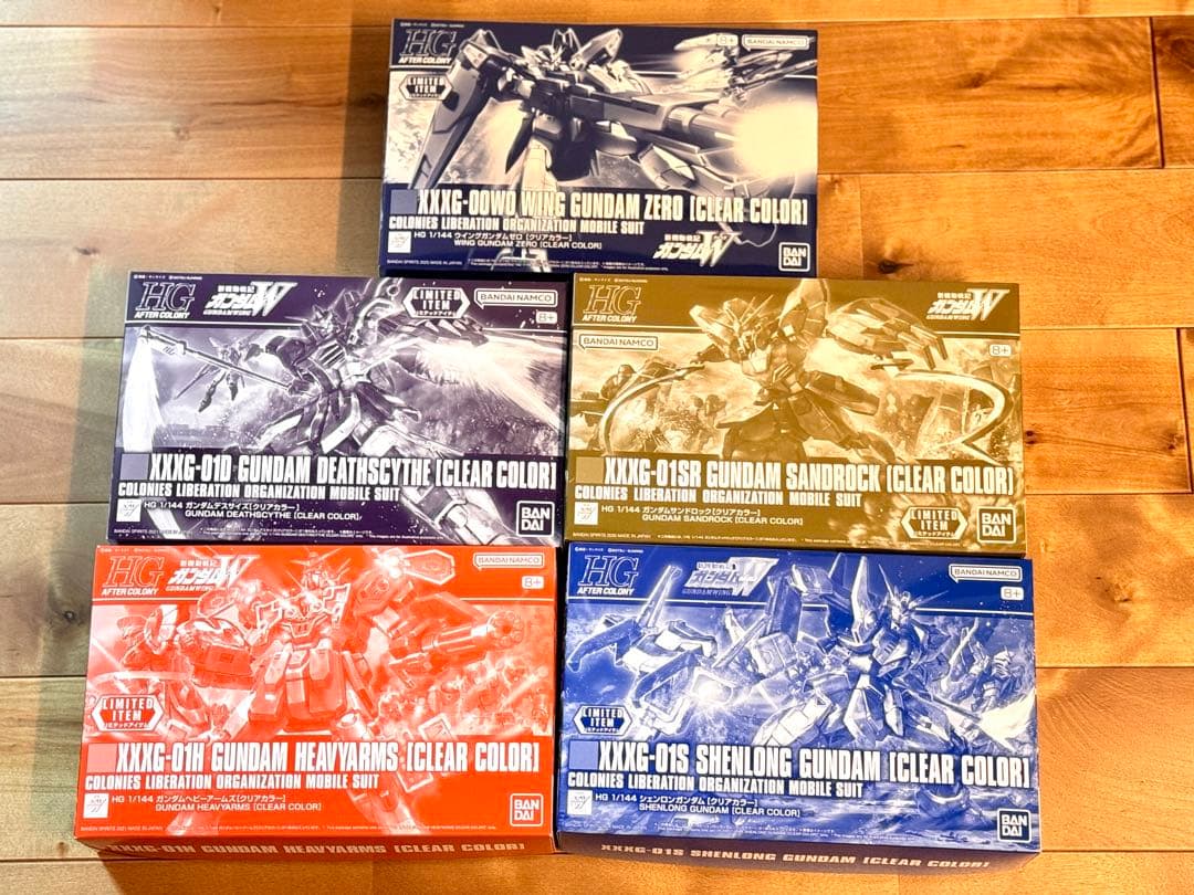 HGガンダムウイング クリアー 5体セット ガンプラまとめ売り HG新機動