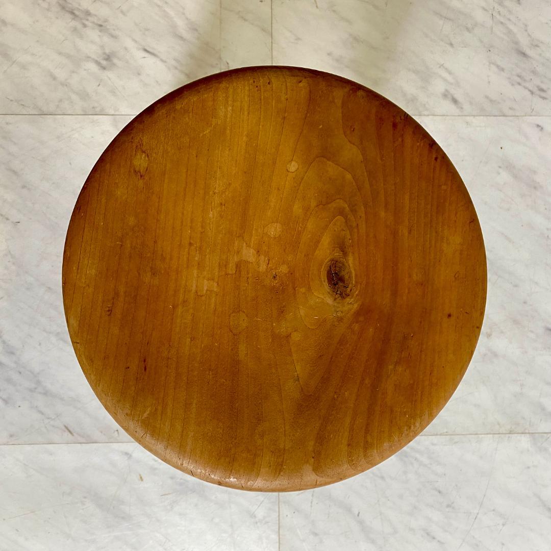 レトロなスツール 丸椅子 丸スツール 木製