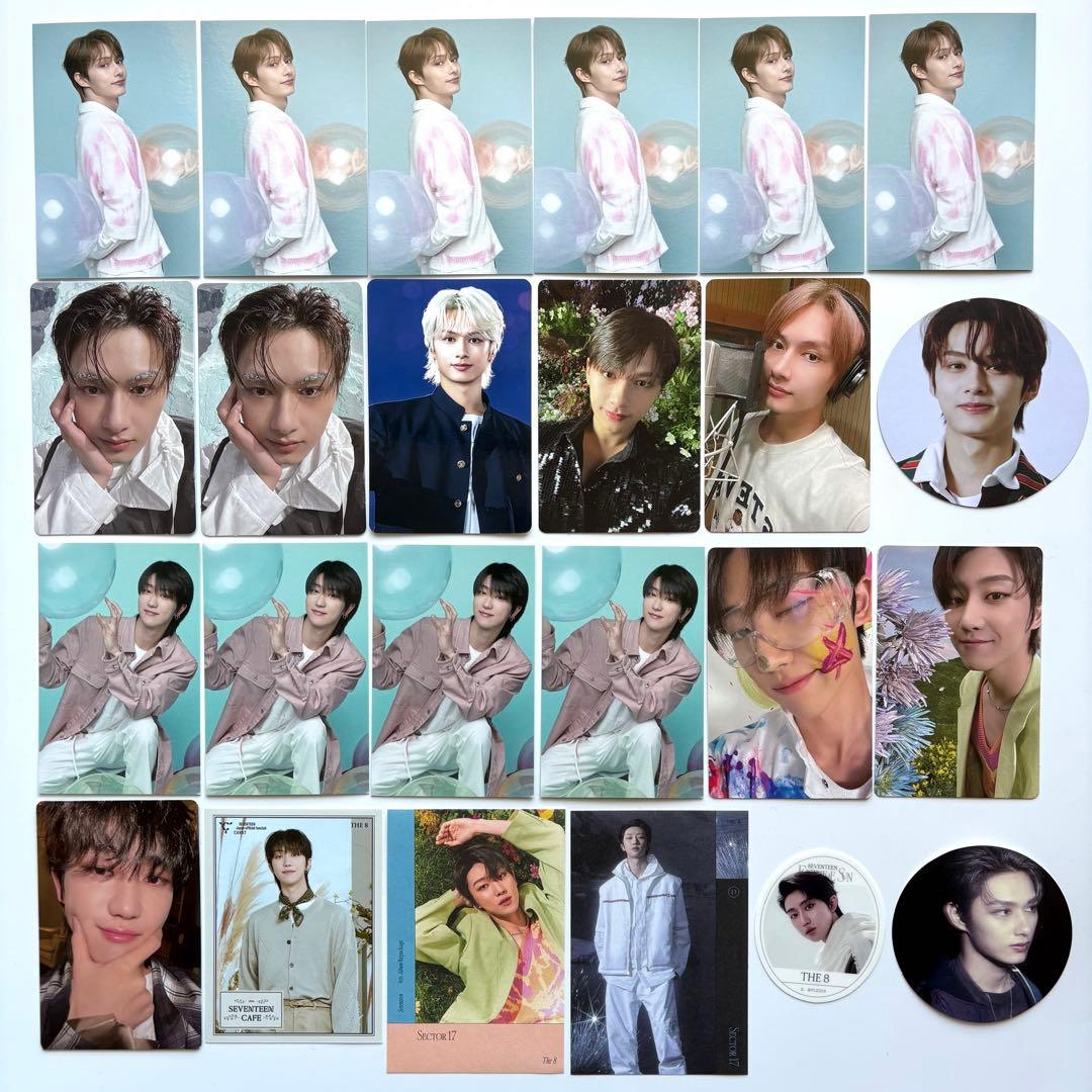 seventeen 缶バッジ ウォヌ ジュン ミンハオ トレカ セブチカフェ