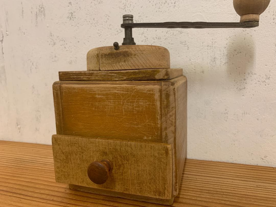 フランスアンティーク 木製 コーヒーミル ハンドミル グラインダー