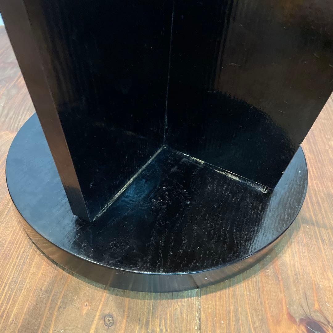 木製　漆塗り　茶道具　円椅子　スツール　立礼用椅子　点茶盤　組立て式　丈夫な作り